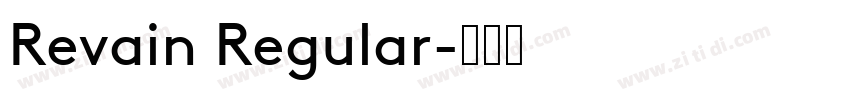 Revain Regular字体转换